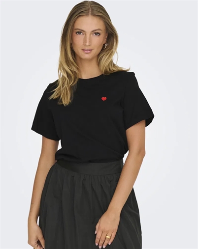 JDY -  Pisa Print T-shirt - Black 